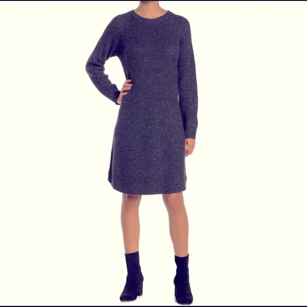 Madewell Charcoal Gray Sweater Dress